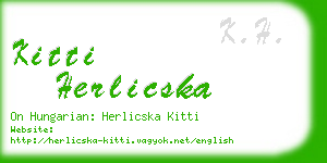kitti herlicska business card